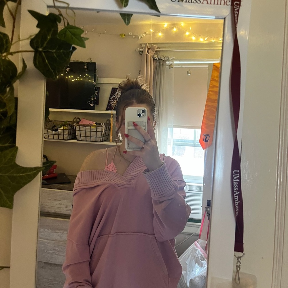 Aerie Oversized V-Neck Sweatshirt